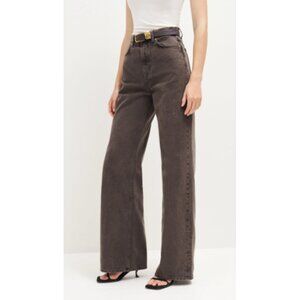 Reformation Cary High Rise Wide Leg Jeans Size 29 Vintage Espresso
